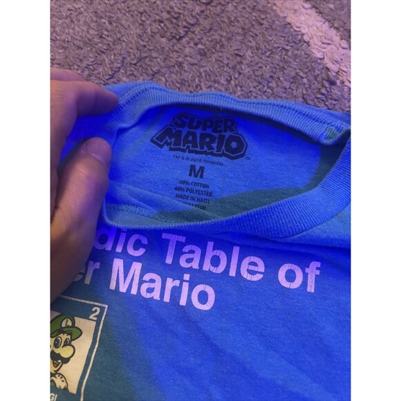 Periodic Table Of Super Mario Graphic T Shirt Size Medium 2016 - Picture 3 of 4